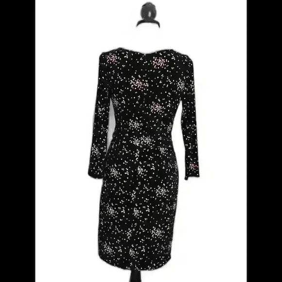 Ann Taylor size 0 black and polka dot wrap dress - Picture 4 of 4